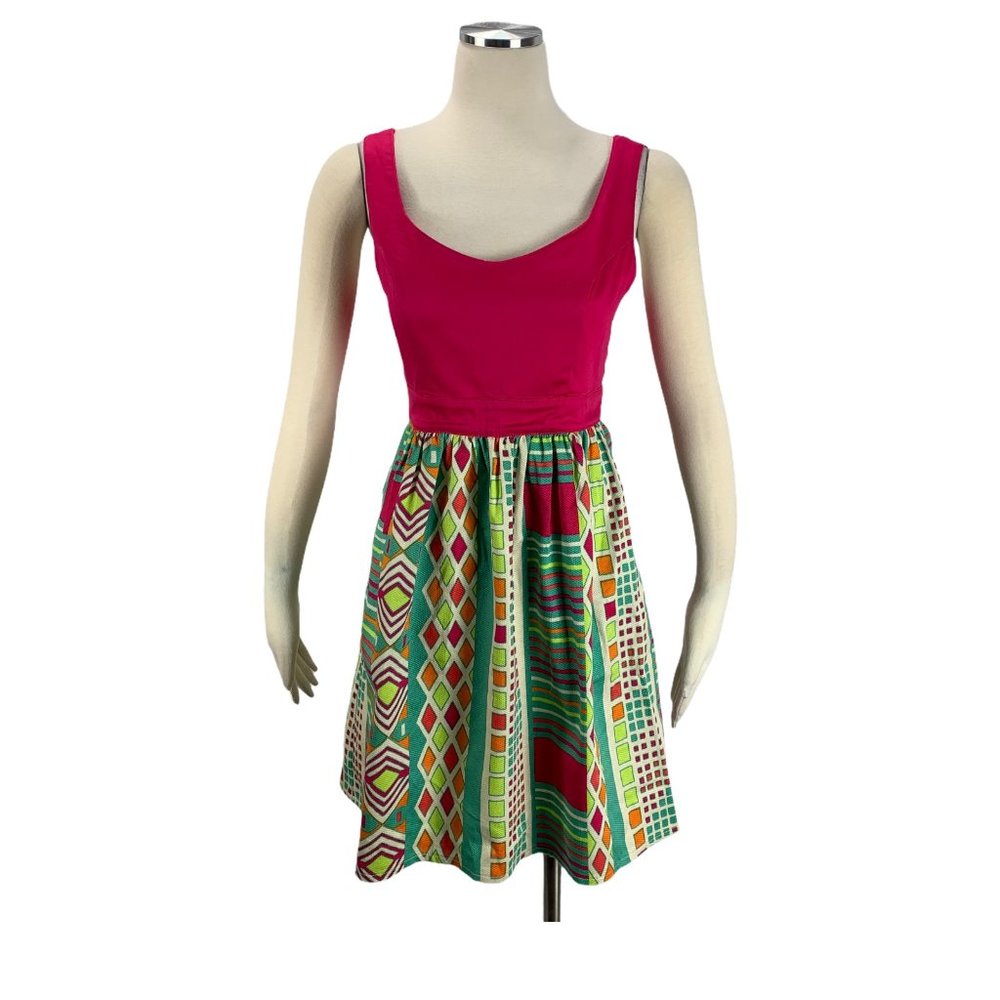 Judith March Medium Dress Pink Tie Back Sleeveless